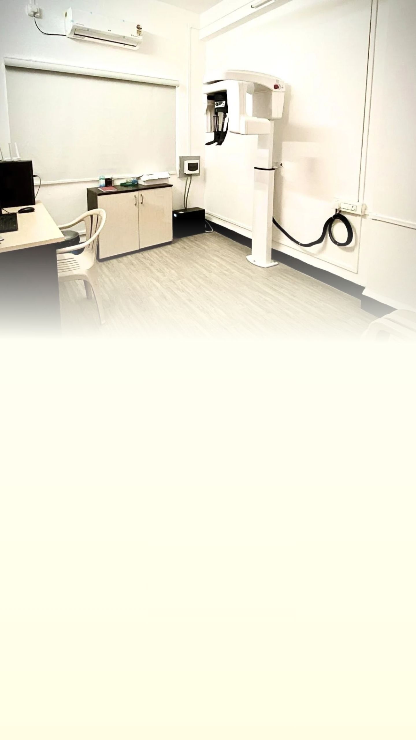 Advanced dental CBCT machine in operation